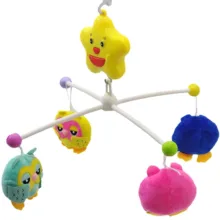 آویز تخت کودک مدل جغدهای رنگی