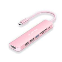 هاب 6 پورت USB-C لنشن مدل CE18-HCR