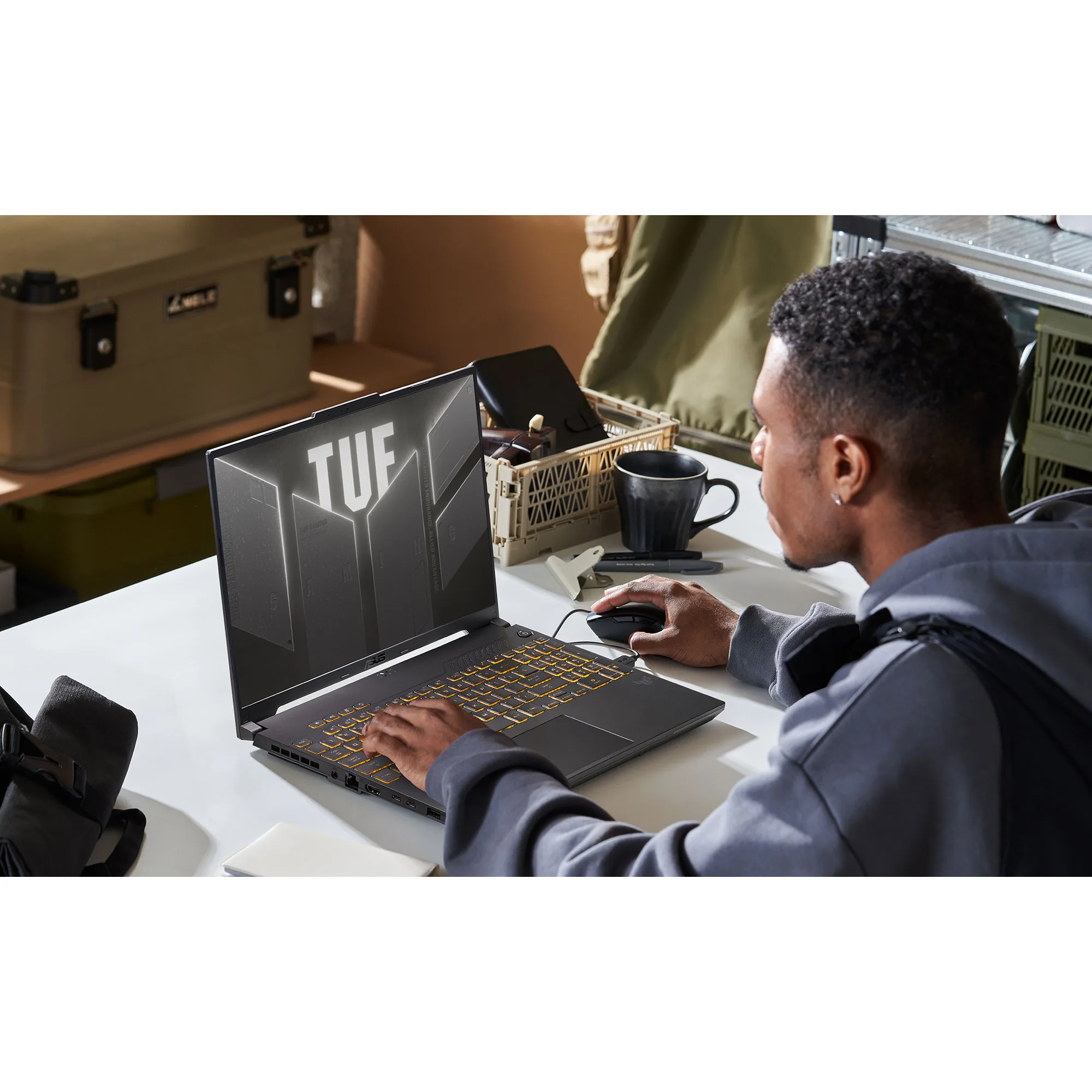 لپ تاپ 15.6 اینچی ایسوس مدل TUF Gaming F15 FX507VV-LP139-i7 13620H-16GB DDR5-1TB SSD-RTX4060-FHD - کاستوم شده