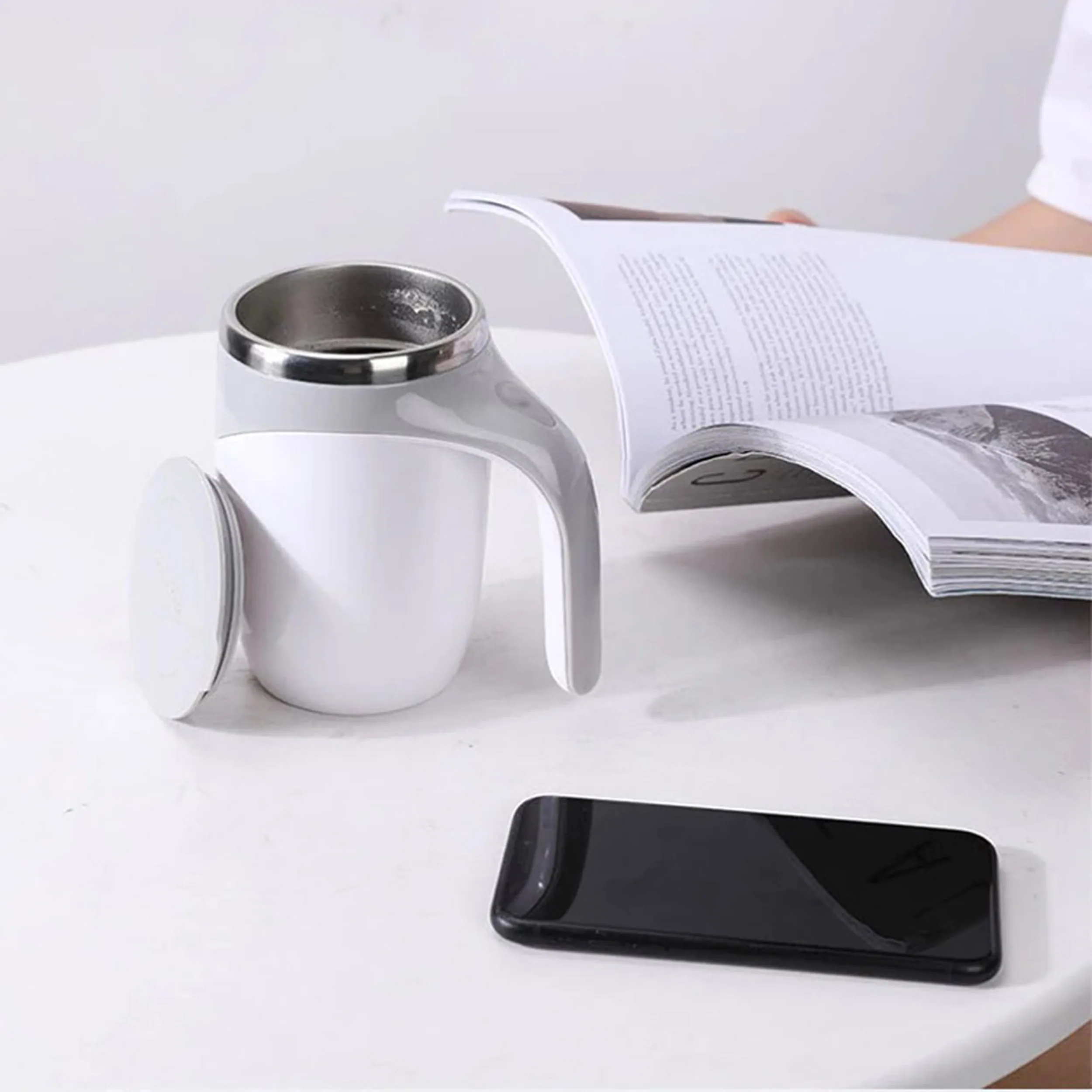 ماگ سفری مدل همزن دار کد DTM-630 گنجایش 0.380 لیتر