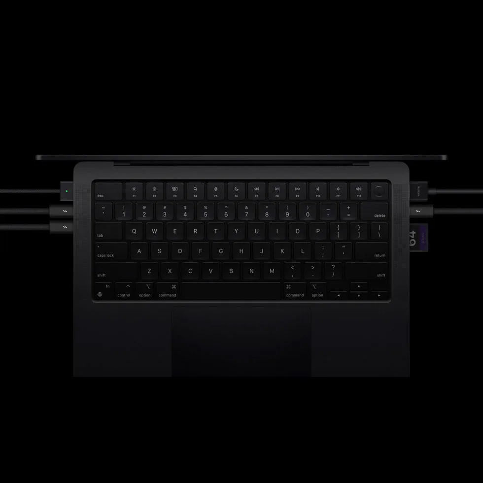 لپ تاپ 14.2 اینچی اپل مدل MacBook Pro MW2X3 2024 LLA-M4-16GB RAM-1TB SSD-Retina 120Hz