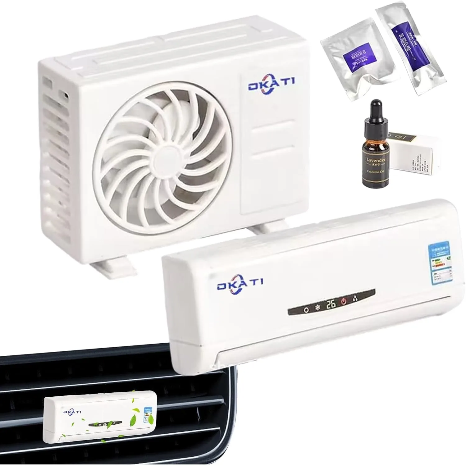 خوشبو کننده خورشیدی خودرو طرح کولر گازی مدل َSplit2024