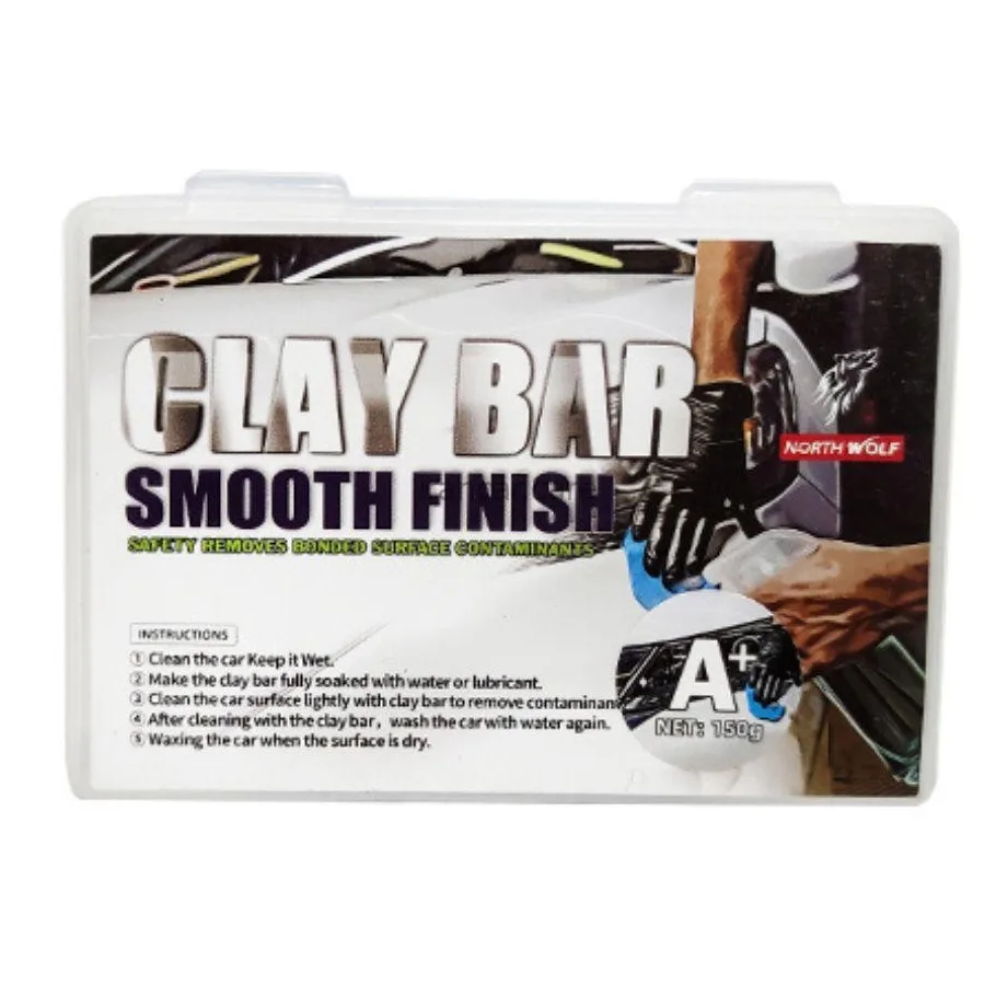 خمیر تمیز کننده رنگ خودرو نورث ولف مدل CLAY BAR بسته ۳ عددی