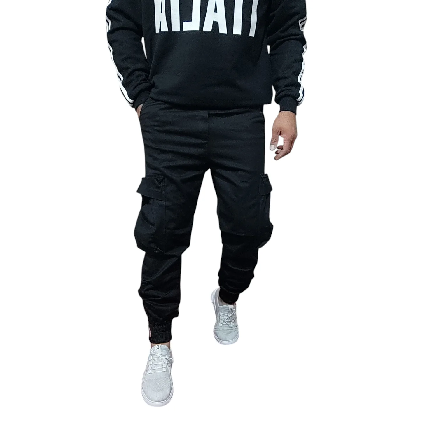 شلوار دم پا کش مردانه مدل جاگر شش جیب کد j1214