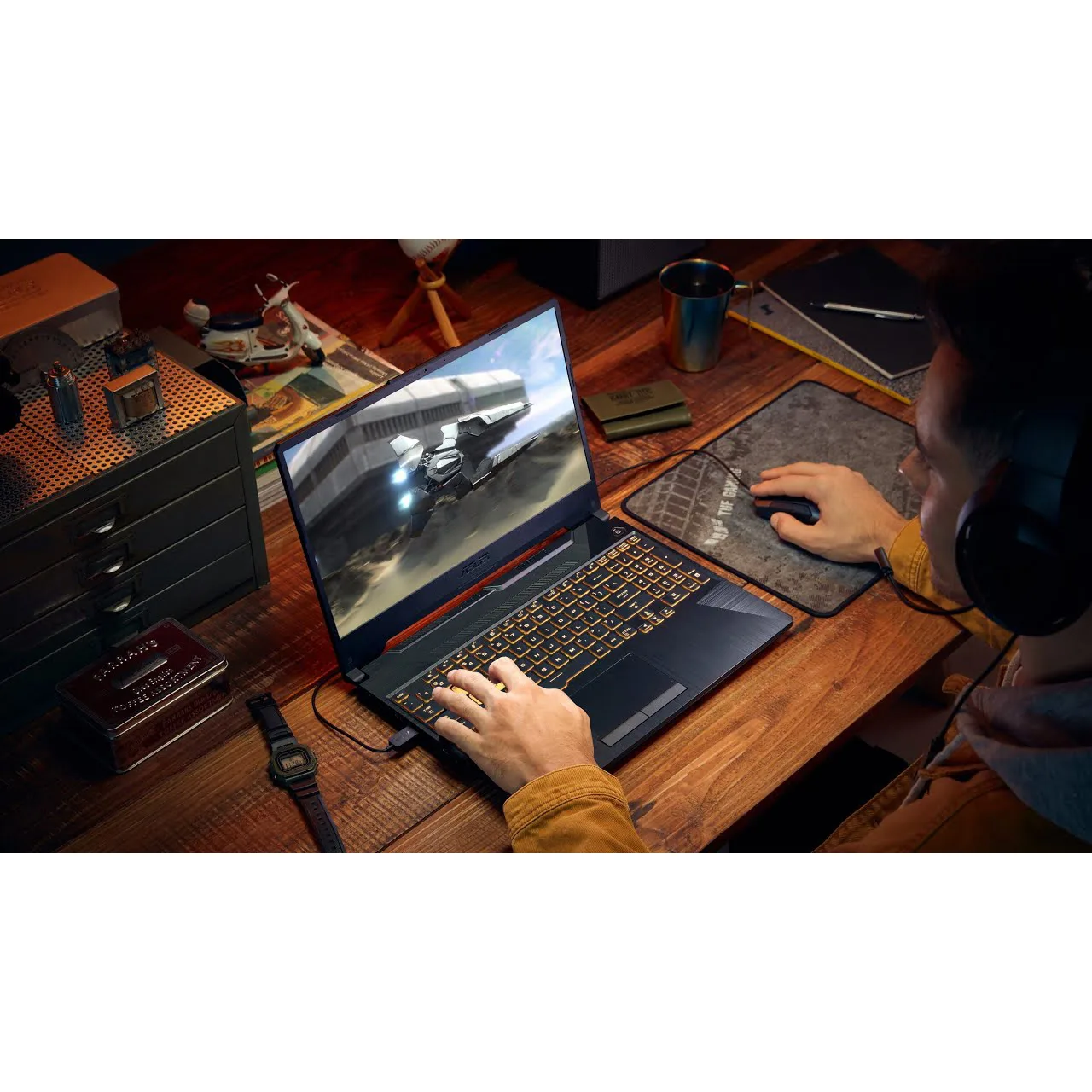 لپ تاپ 15.6 اینچی ایسوس مدل TUF Gaming A15 FA506NF-HN004-R5 7535HS-16GB DDR5 4800MHz-512GB SSD-RTX2050 4GB-FHD 144Hz - کاستوم شده