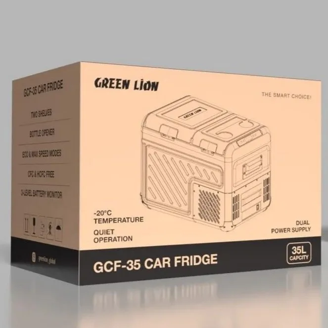 یخچال فریزر خودرو گرین لاین مدل GFC-35 ظرفیت 35 لیتر
