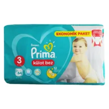 پوشک پریما مدل شورتی سایز 3 بسته 64 عددی