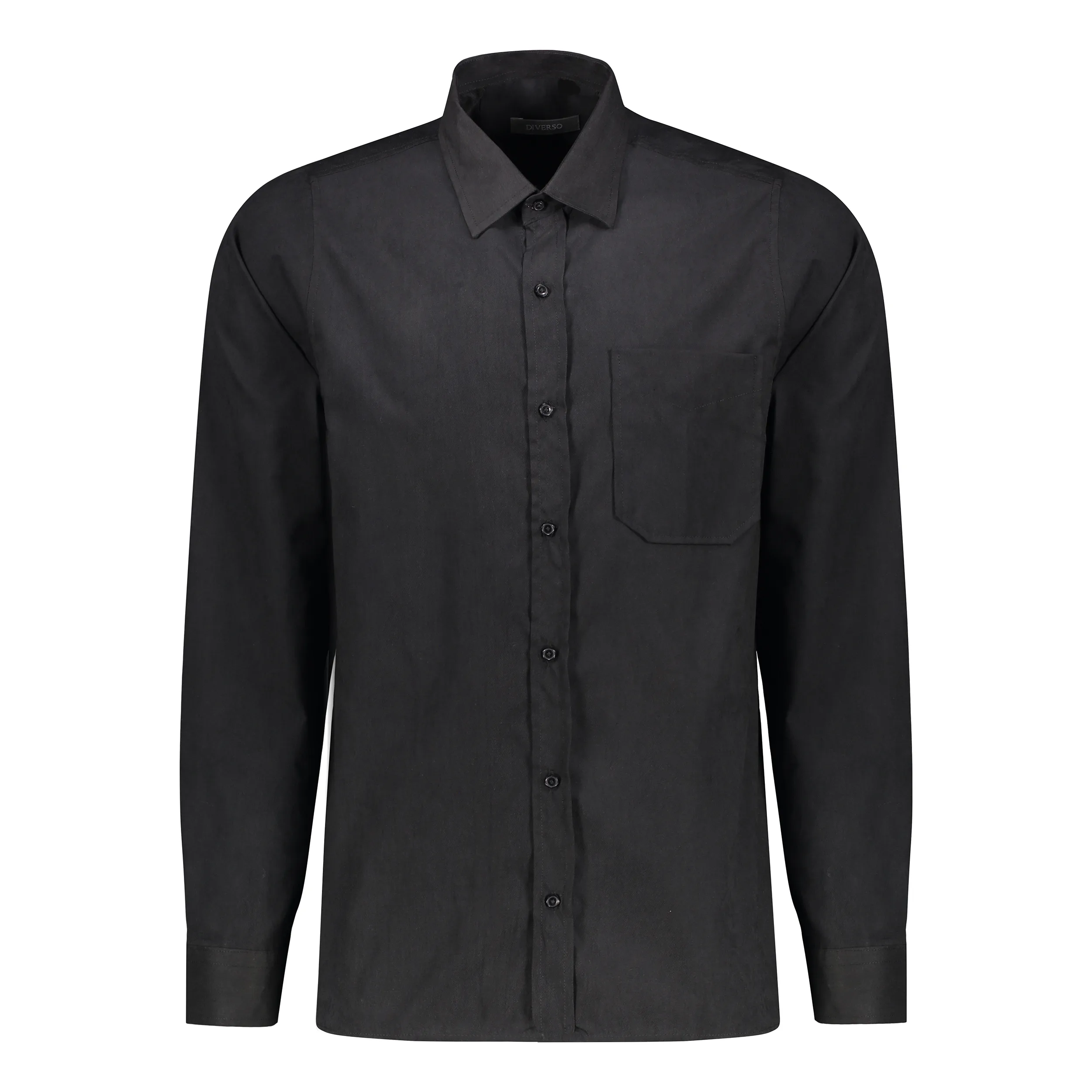 پیراهن آستین بلند یقه برگردان دیورسو مردانه کد 202503