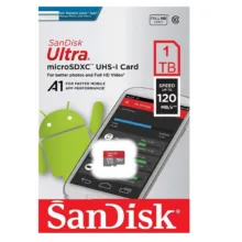 کارت حافظه microSDXC سن دیسک مدل Ultra A1 کلاس 10 استاندارد UHS-I سرعت 120MBps ظرفیت 1 ترابایت