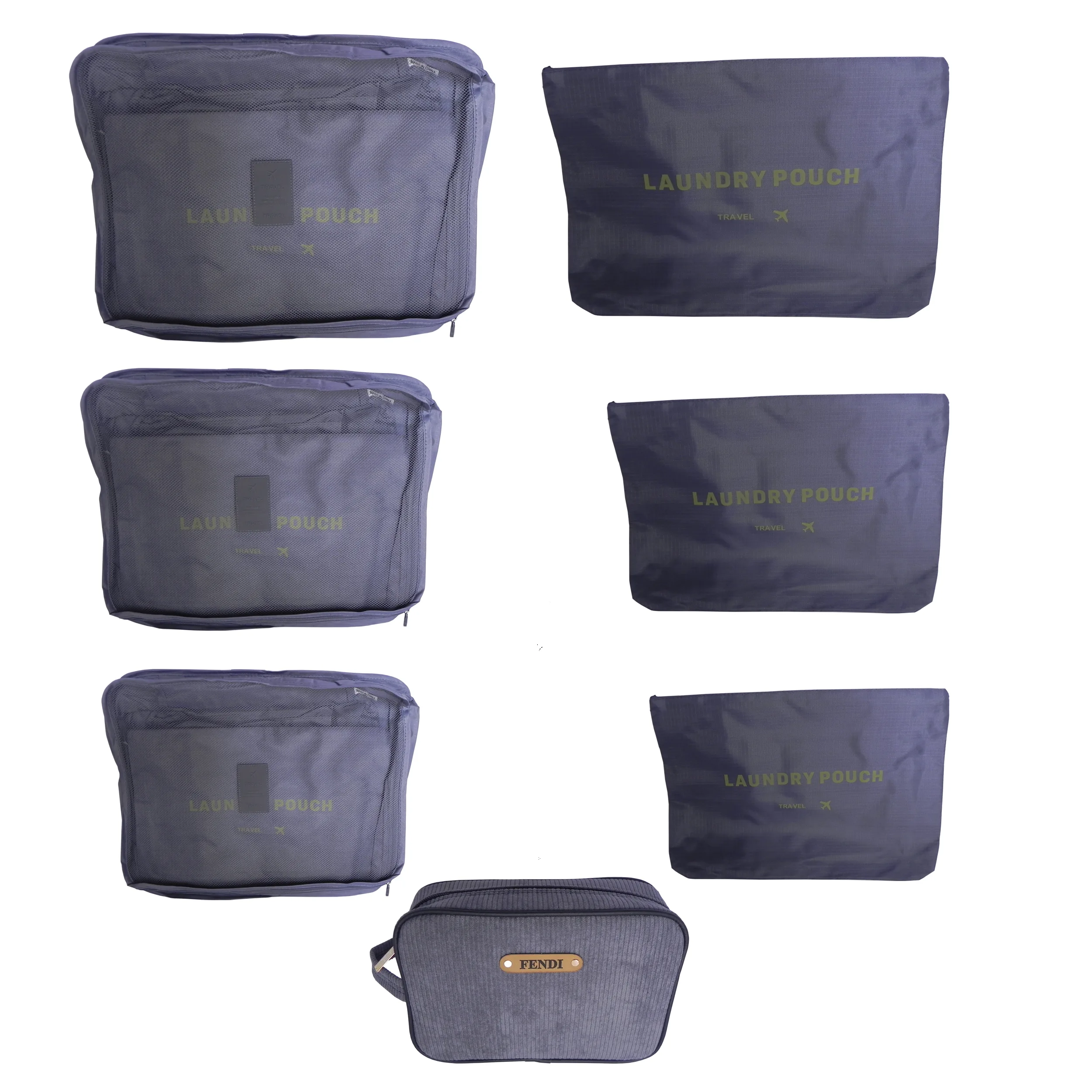 نظم دهنده ساک و چمدان سفری کد 0093 بسته 7 عددی