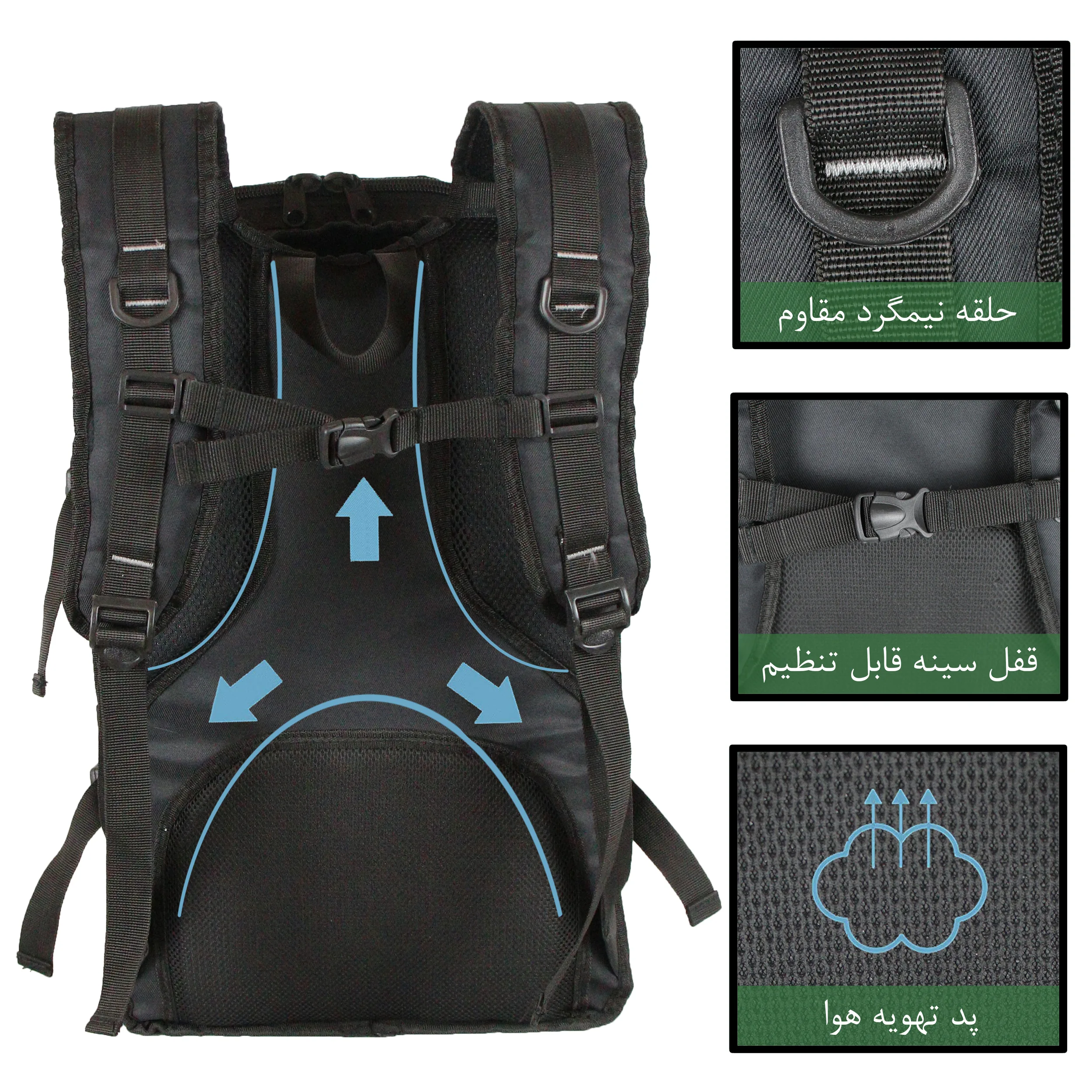 کوله پشتی برساد مدل Bb 101 tactical