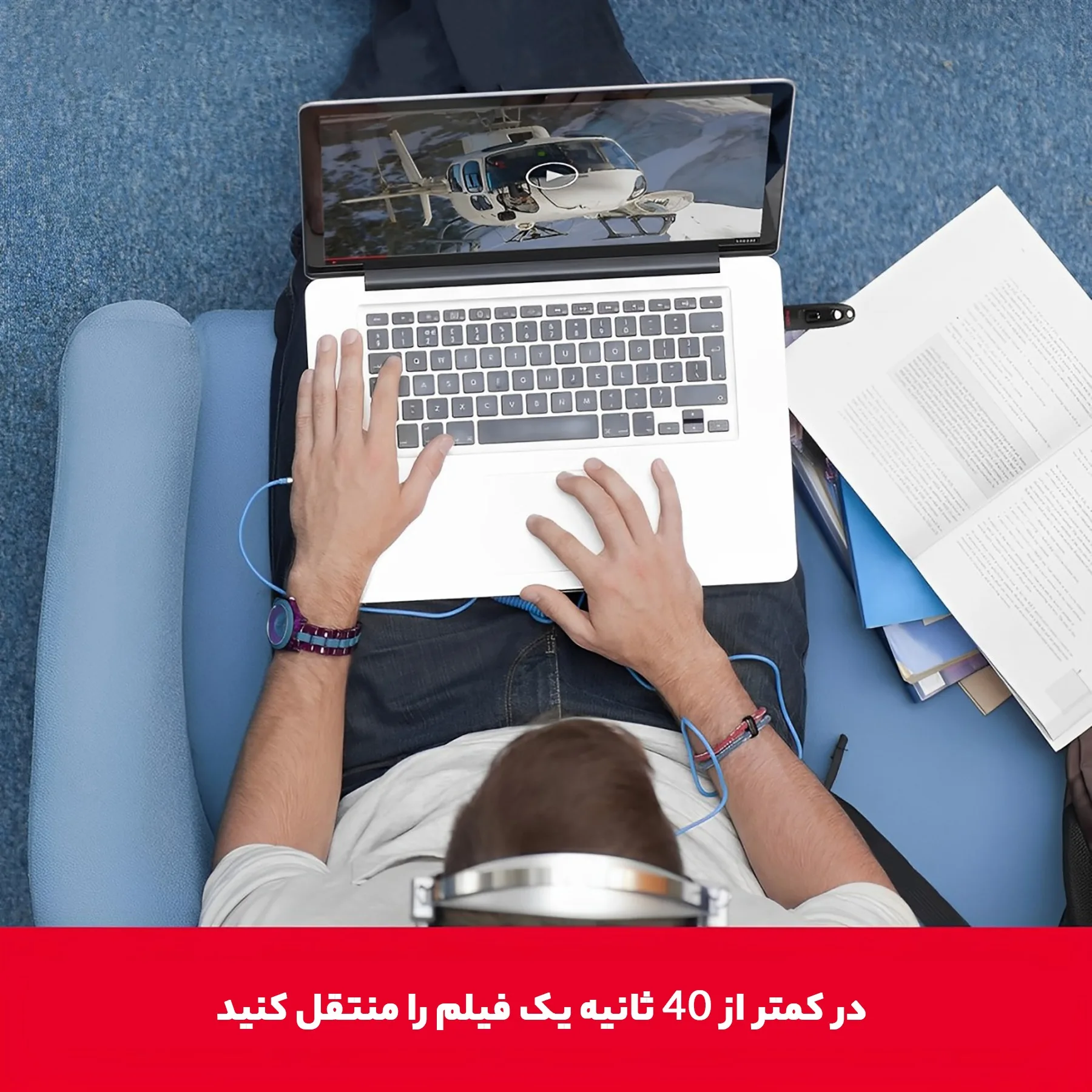 فلش مموری USB 3.0 سن دیسک مدل CZ48 ظرفیت 128 گیگابایت