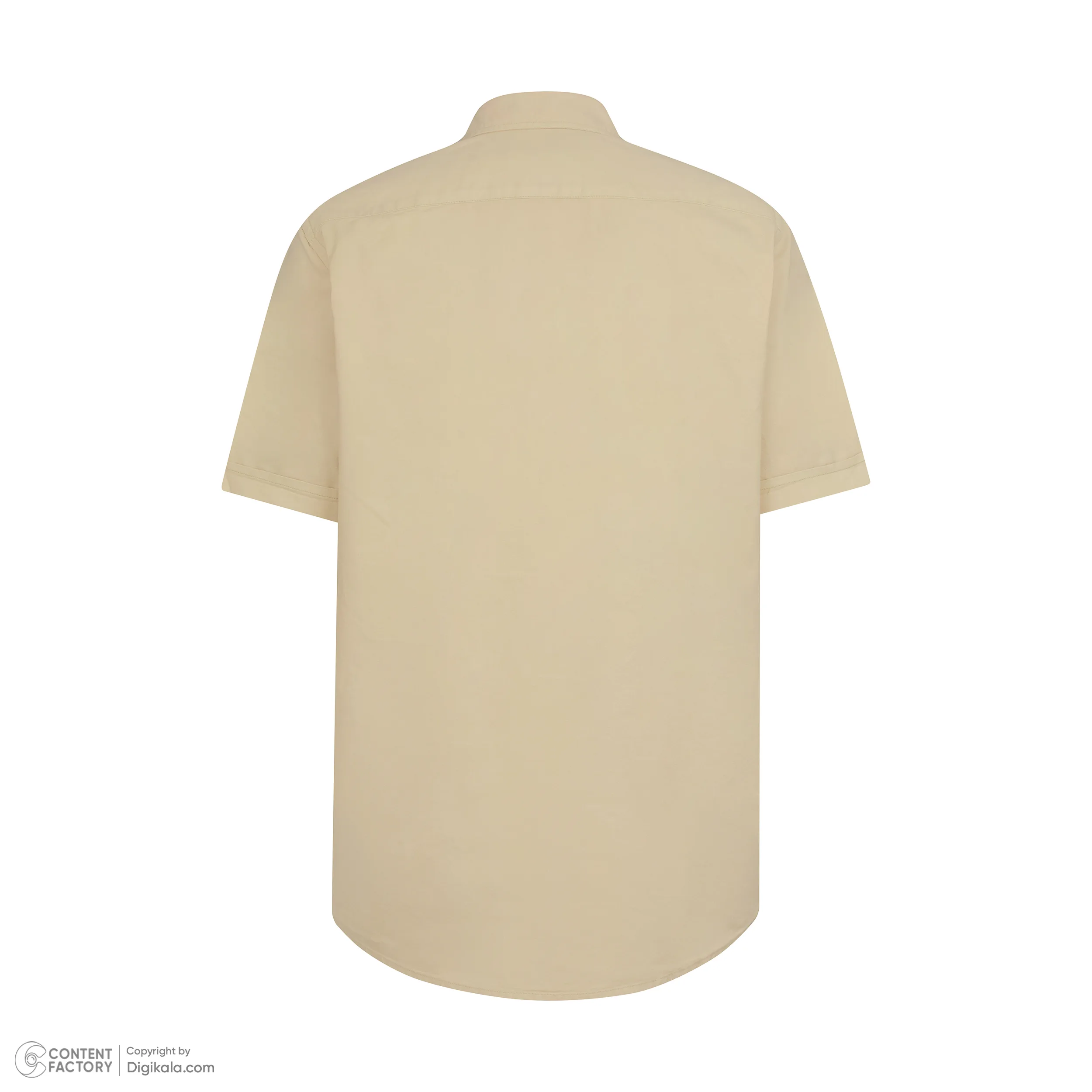 پیراهن آستین کوتاه یقه برگردان مردانه پاتن جامه مدل کتان کد MC8113