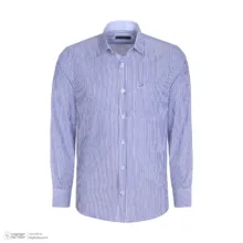 پیراهن آستین بلند یقه برگردان مردانه پاتن جامه مدل کلاسیک 102721030217287 طرح راه راه