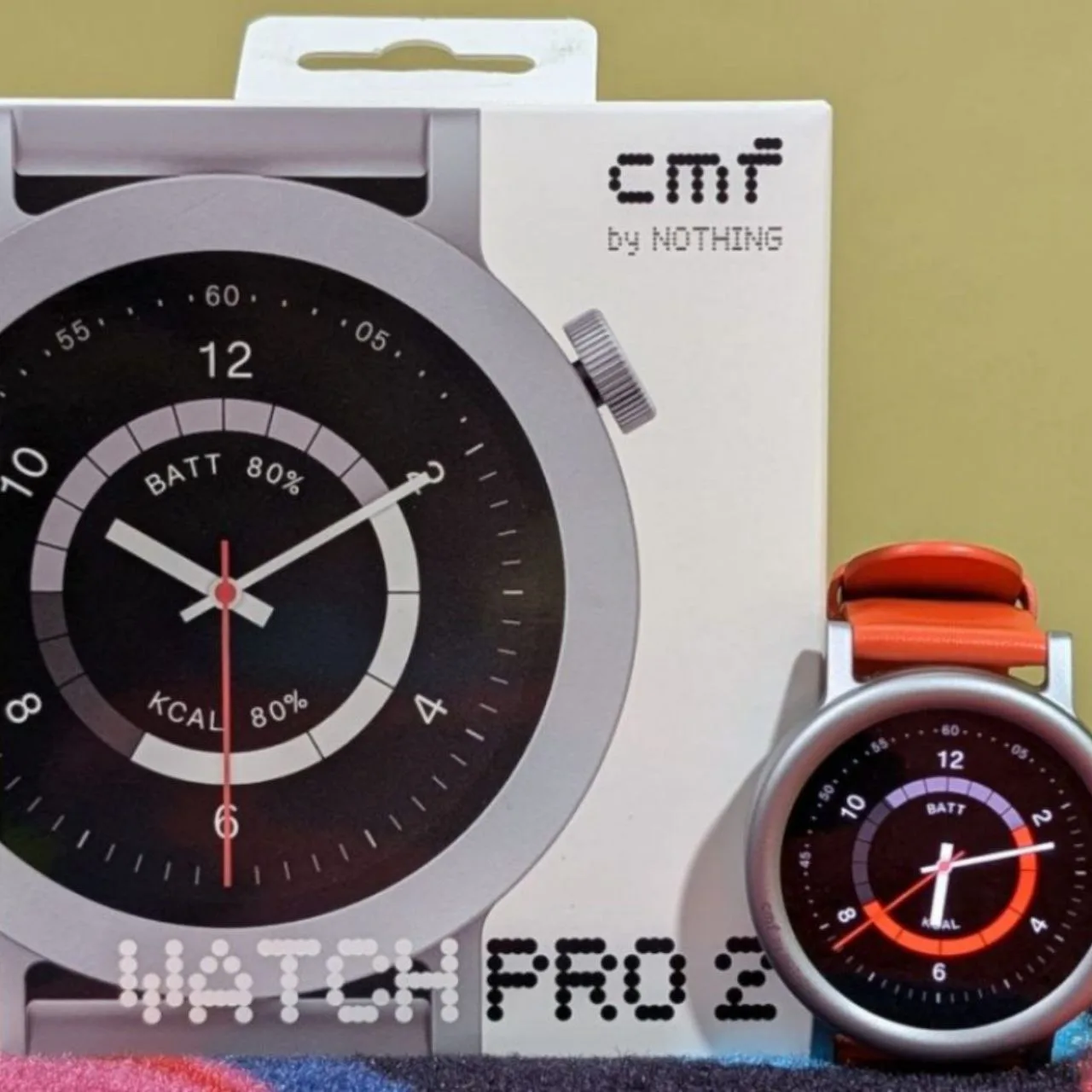 ساعت هوشمند 45 میلی‌متری ناتینگ مدل CMF Watch Pro 2 با بند سیلیکونی