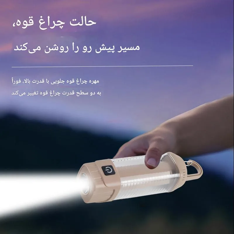 نورافکن دستی مدل SJ-013 با نور مهتابی