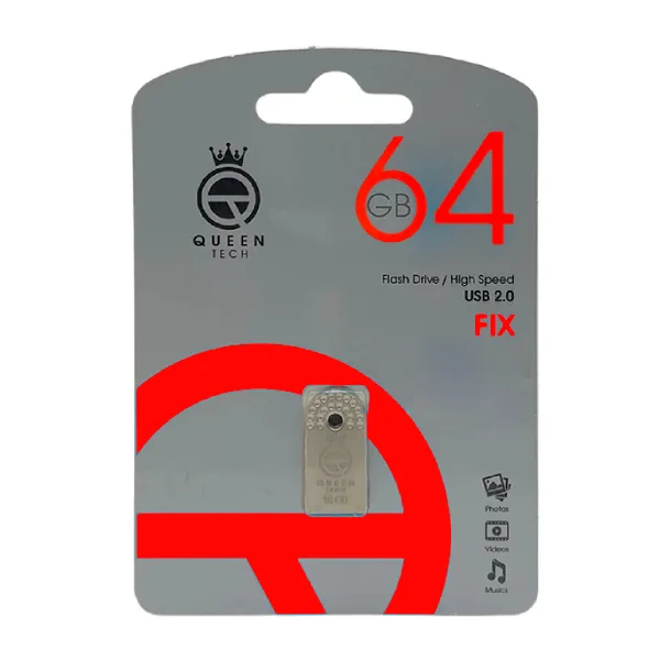 فلش مموری کوئین تک مدل FIX ظرفیت 64 گیگابایت با رابط USB 2.0
