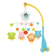 آویز تخت کودک هانگر مدل حیوانات  موزیکال  کد 0308
