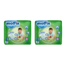 پوشک مولفیکس مدل کامفورت سایز 5 دو بسته ۲۸ عددی