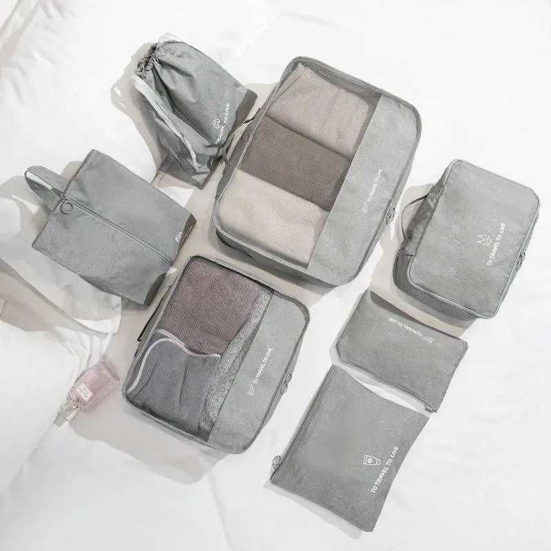 نظم دهنده ساک و چمدان مدل Q009 مجموعه 7 عددی