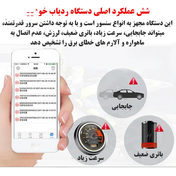 ردیاب خودرو مدل GT23