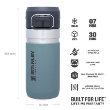 ماگ سفری استنلی مدل GO QUICK FLIP 16OZ گنجایش 0.470 لیتر