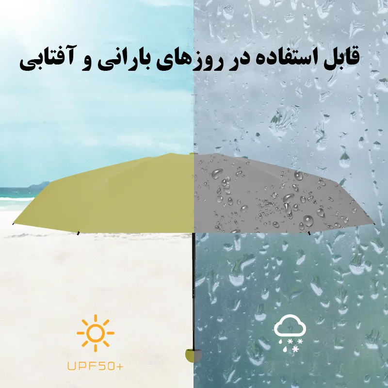 چتر گلد ایر مدل جیبی کیف دار کد Round6