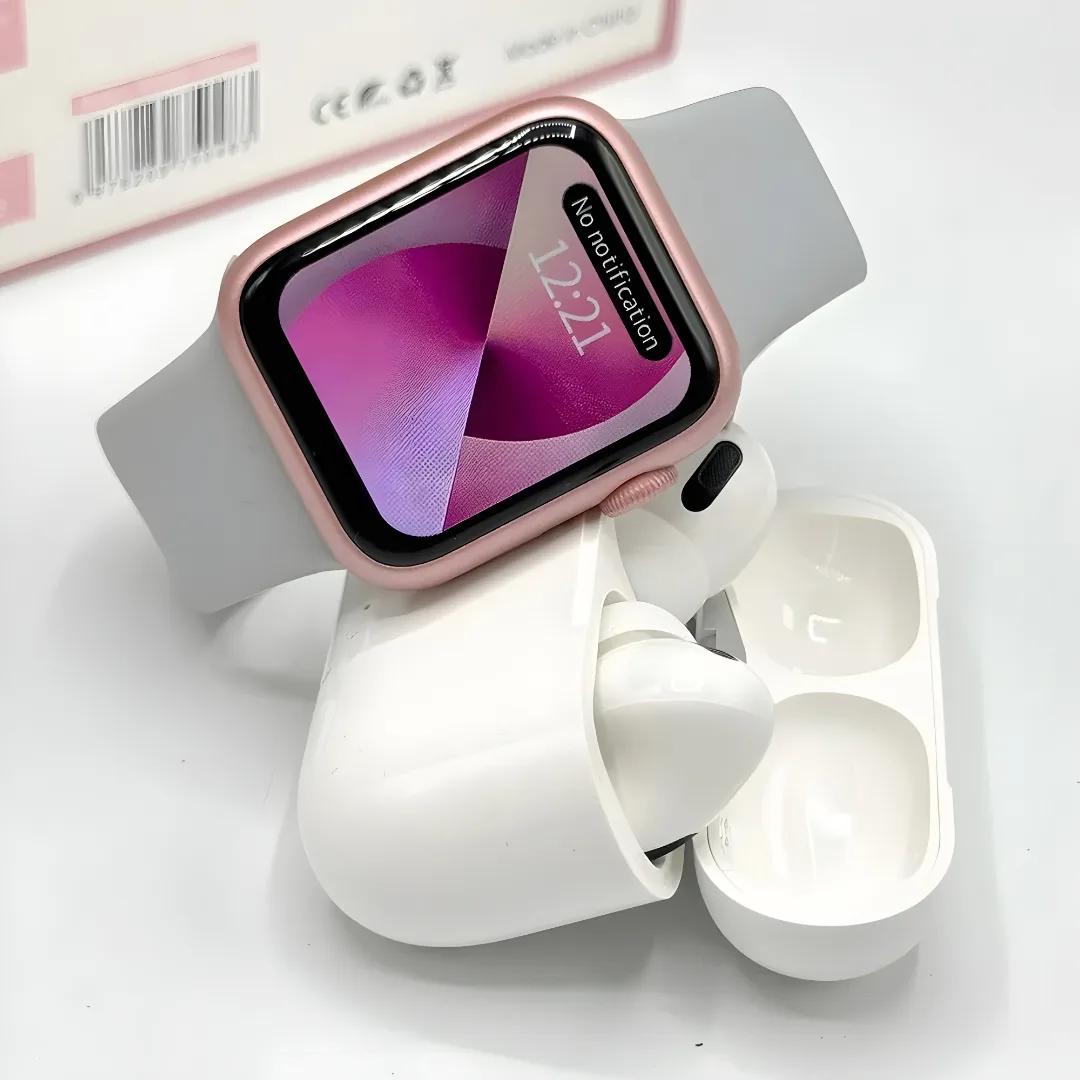 ساعت هوشمند 41 میلی متری ویسمی مدل X33 MINI با بند فلزی به همراه هدفون