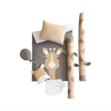 سرویس روتختی کودک مدل زرافه مجموعه ۷ عددی