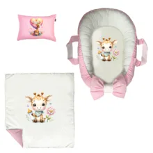 سرویس خواب 3 تکه نوزاد پادآفرین مدل گارد محافظ طرح زرافه کد PG094