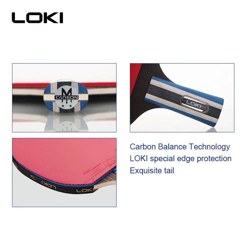 راکت پینگ پنگ لوکی مدل 2star carbon