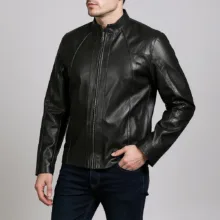 کت چرم مردانه چرم آفتاب مدل R520