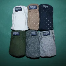 شورت بدون پا مردانه چیندکا مدل نخی دو طرح کد 1002 مجموعه 6 عددی
