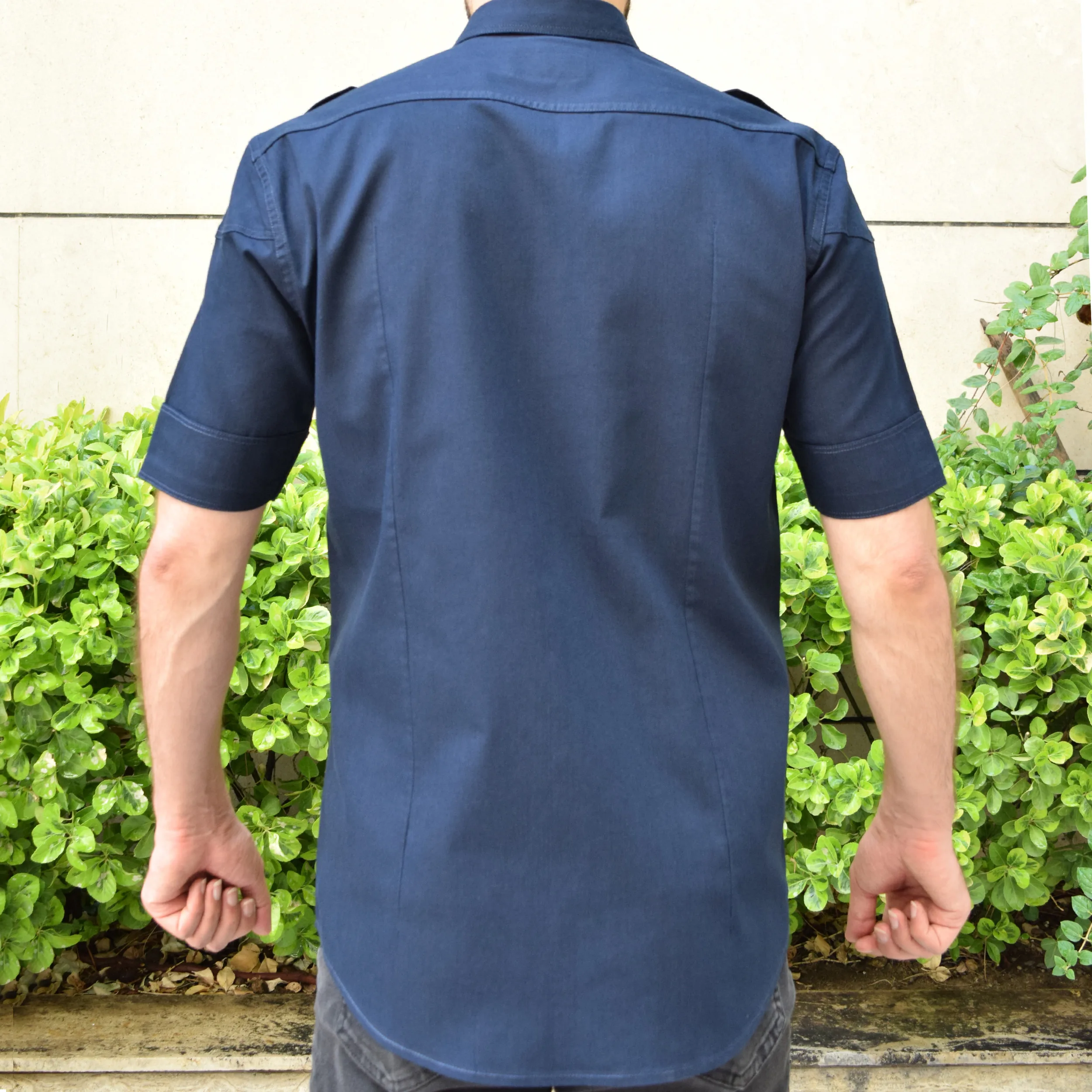 پیراهن آستین کوتاه یقه برگردان مردانه مدل رهام کد 19570455