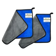 دستمال پولیش خودرو میلان مدل سوپر میکروفایبر پلاس بسته 2 عددی