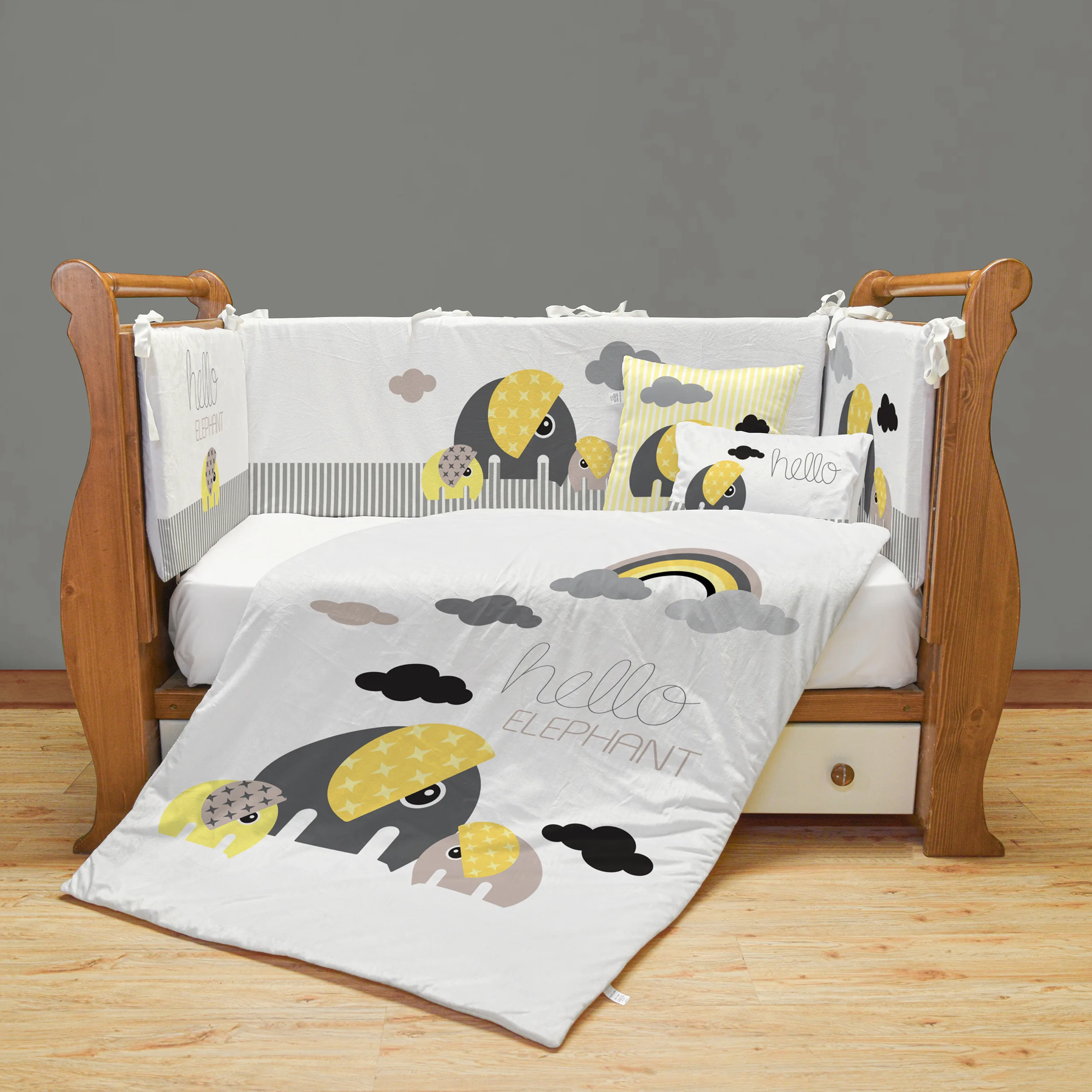 سرویس روتختی 7 تکه کودک مامزکیوتی مدل ELEPHANT-SK76