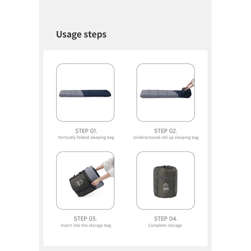 کیسه خواب یک نفره نیچرهایک مدل CNK2550WS028-Left Zipper