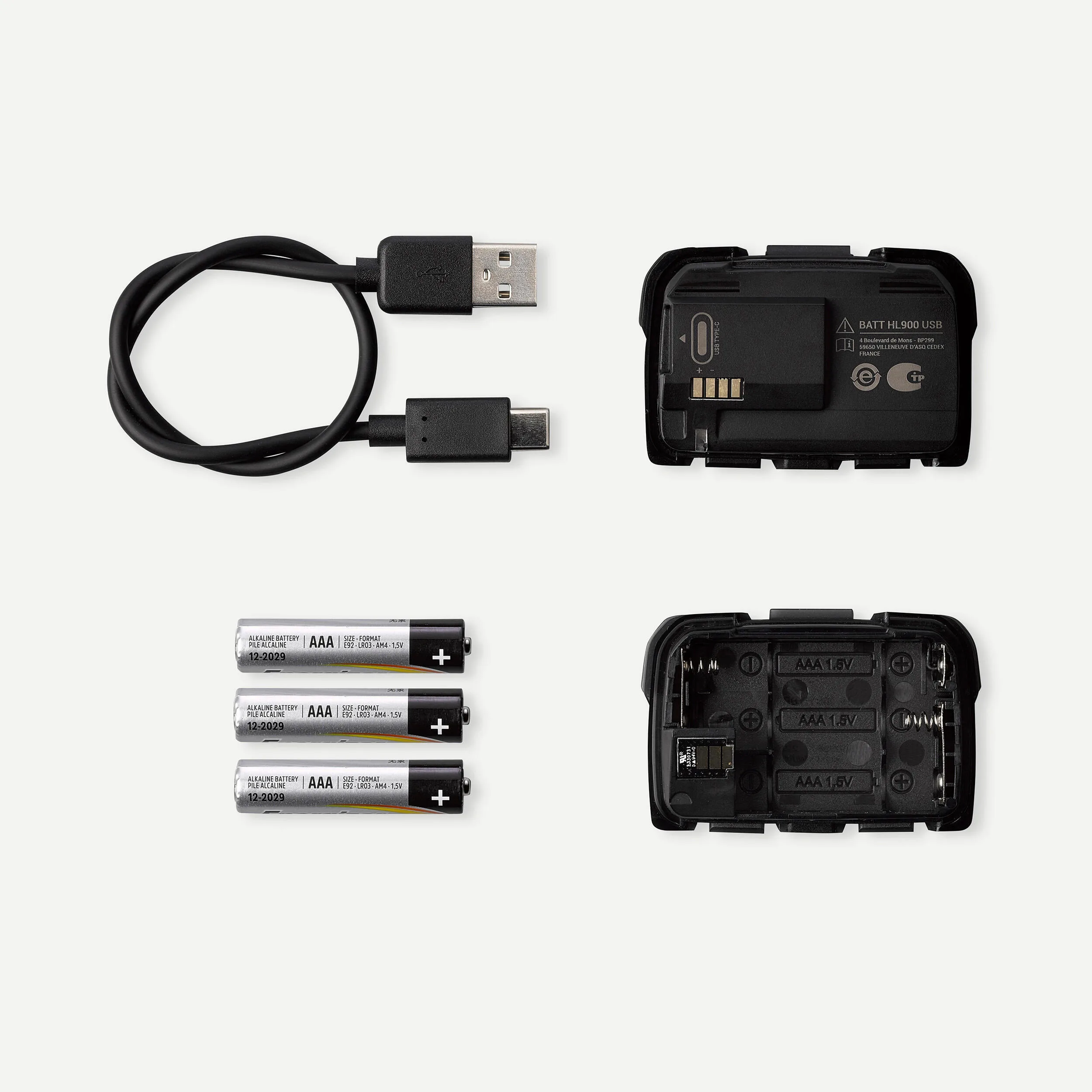 چراغ پیشانی فورکلاز مدل HL900 HYBRID V3 - 600 Lumens