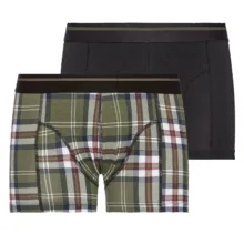 شورت مردانه مدل BK2024ChGr مجموعه دو عددی