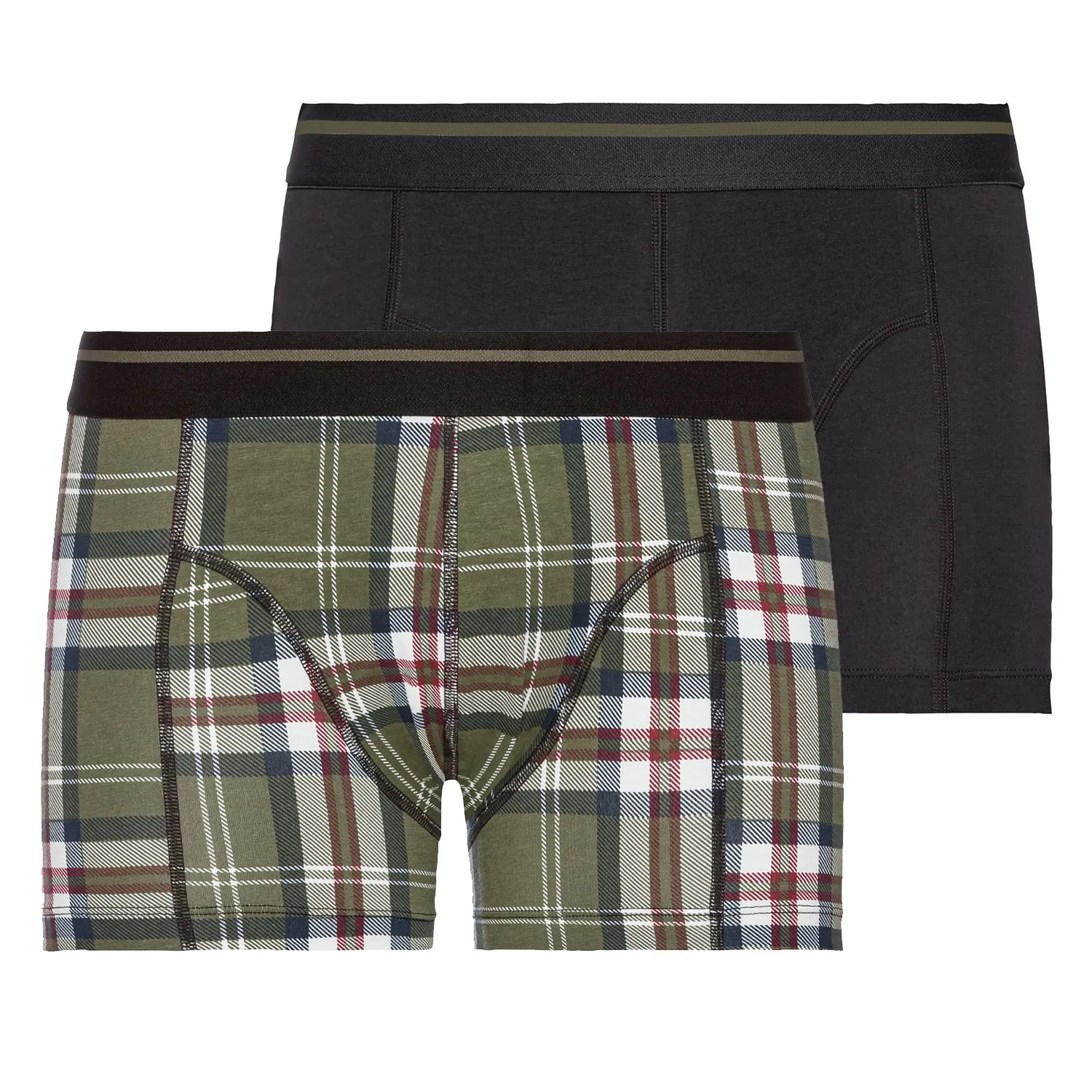 شورت مردانه مدل BK2024ChGr مجموعه دو عددی