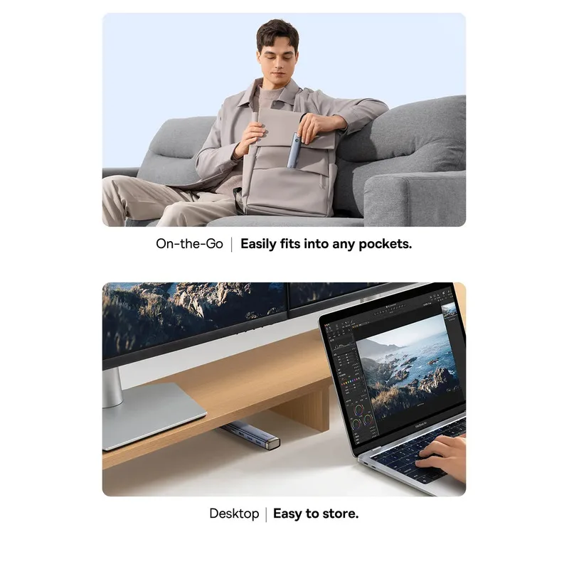 هاب 6 پورت USB-C بیسوس مدل BS-OH166
