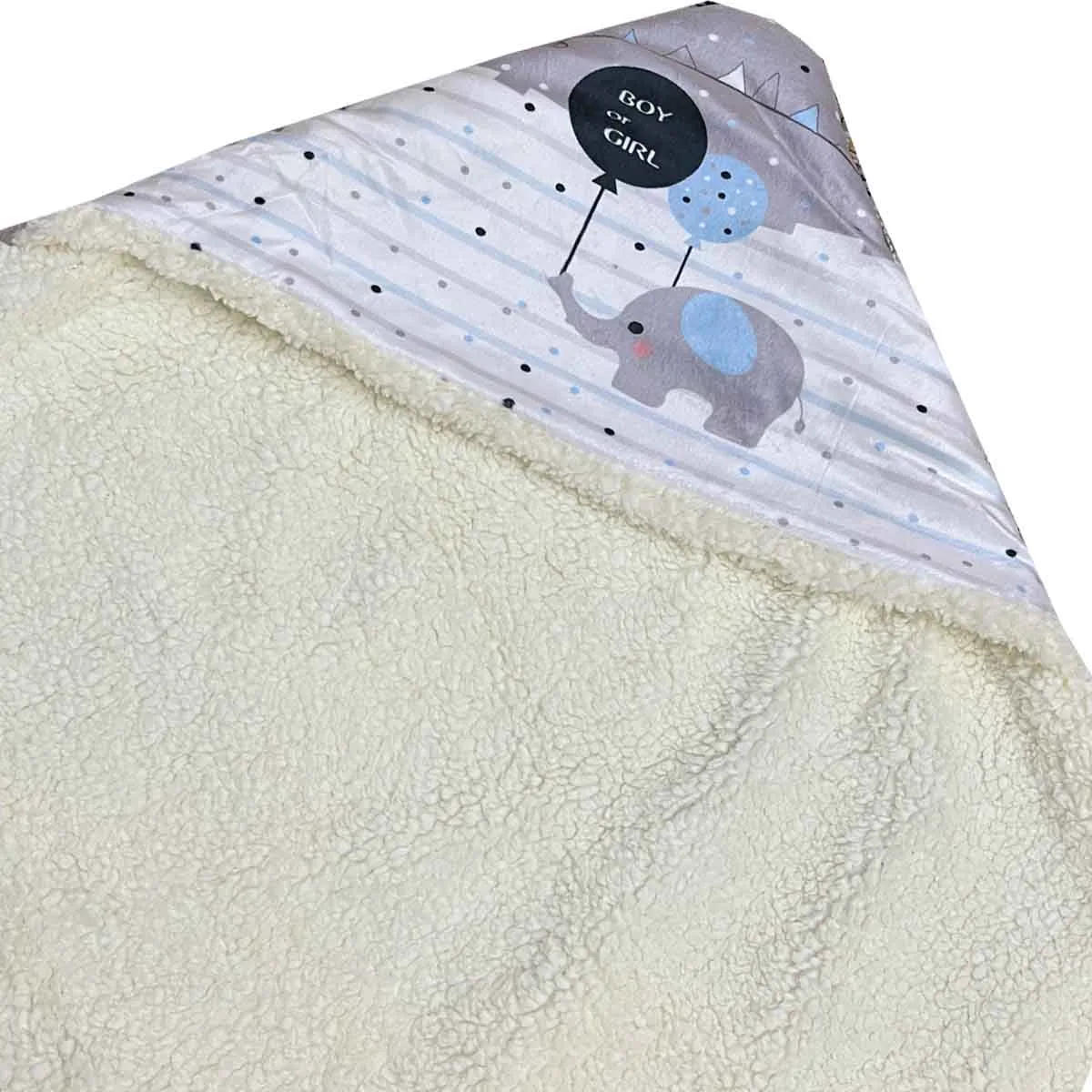 پتو کودک مدل دور پیچ سایز 85x85 سانتی متر