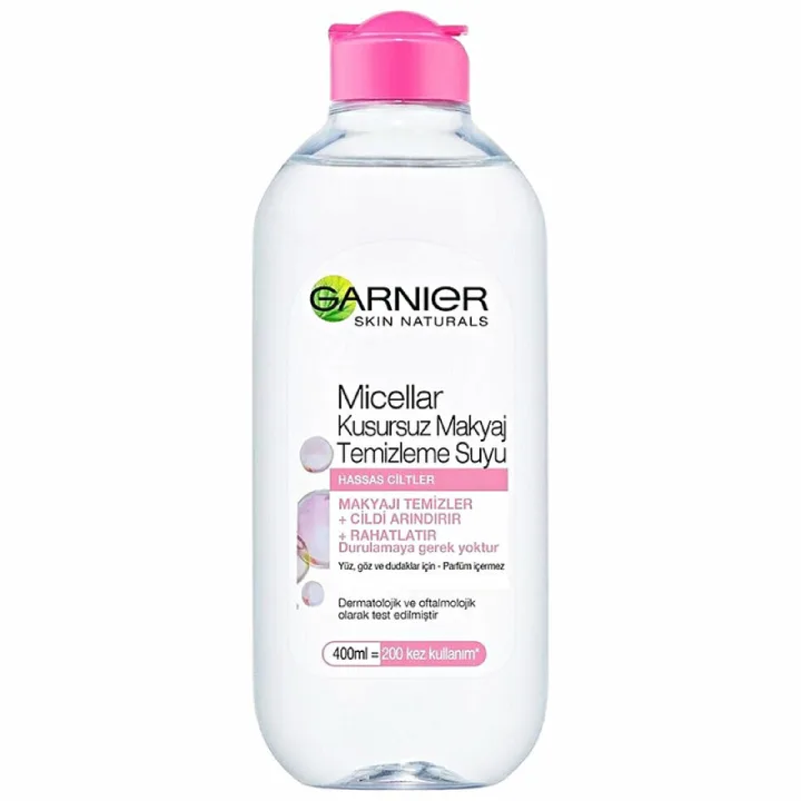 محلول پاک کننده آرایش صورت گارنیه مدل Skin Naturals حجم 400 میلی لیتر