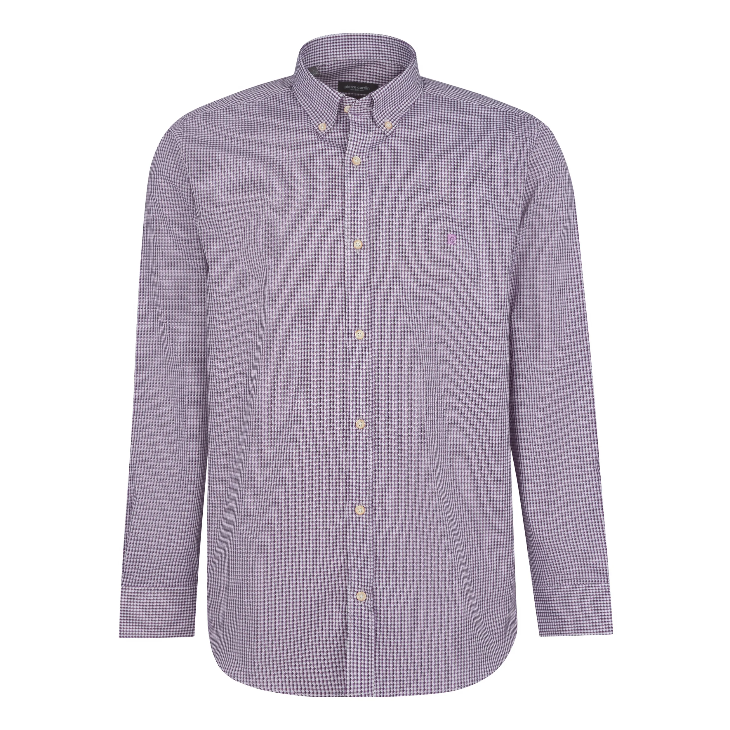 پیراهن آستین بلند یقه برگردان مردانه پیر کاردین مدل 90210316