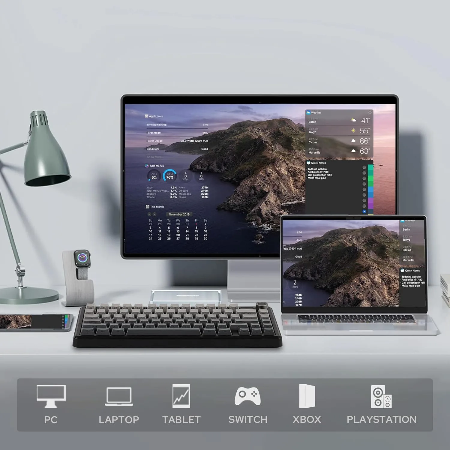 کیبورد مخصوص بازی آئولا مدل F75 Max