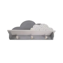 شلف دیواری اتاق کودک طرح ابر مدل MKids52-Gray