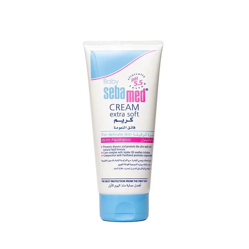کرم مرطوب کننده سبامد کودک مدل EXTRA SOFT حجم 200 میلی لیتر