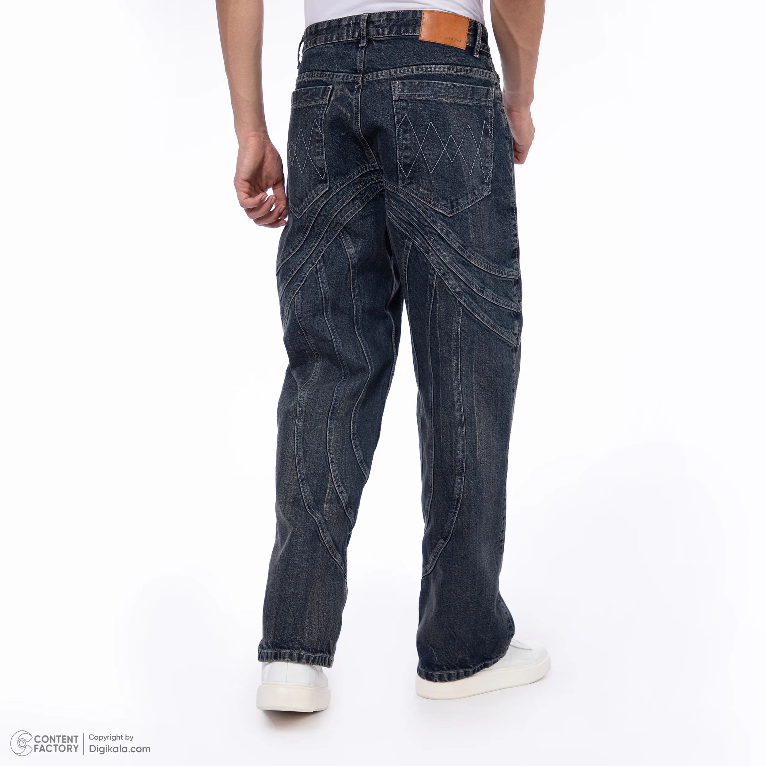 شلوار جین راسته مردانه لوسیفر مدل M21257