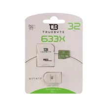 کارت حافظه microSDHC تروبایت مدل A1-V30-633X کلاس 10 استاندارد UHS-I U3 سرعت UHS-I U3 سرعت 95MBps ظرفیت 32 گیگابایت به همراه آداپتور SD و کارت خوان