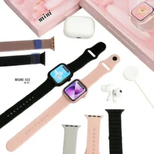 ساعت هوشمند 41 میلی متری ویسمی مدل X33 MINI با بند فلزی به همراه هدفون